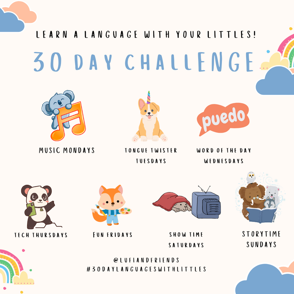 30 Day Language Learning with Littles Challenge