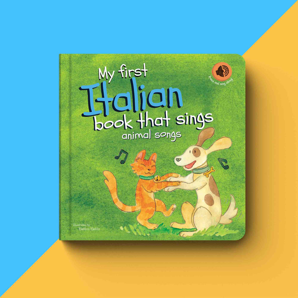 My first Italian book that sings animal songs