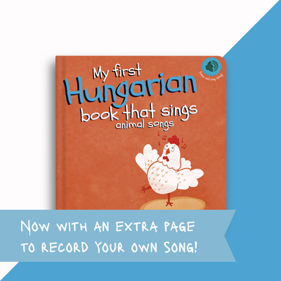 Pre-Order: My first Hungarian book that sings animal songs (ships in late September)