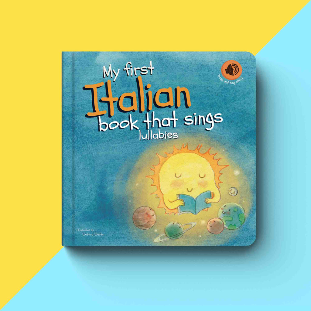 My first Italian book that sings lullabies (Backorder - Ships week of March 4)