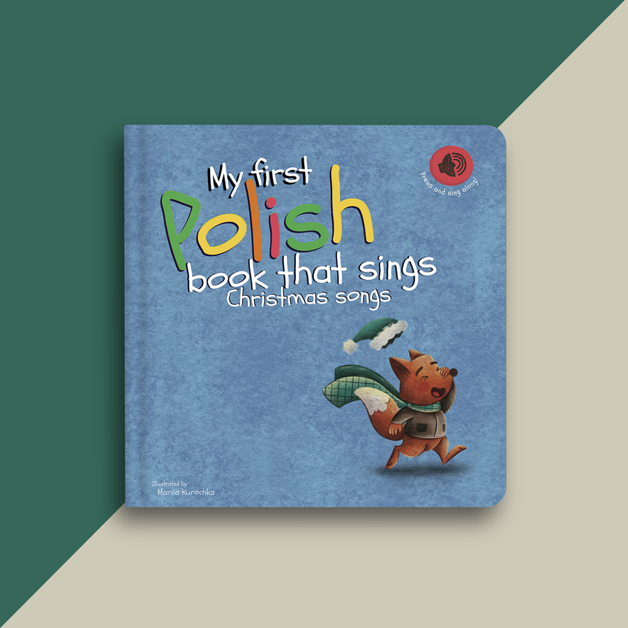 Pre-Order: My first Polish book that sings Christmas songs (ships in early December)