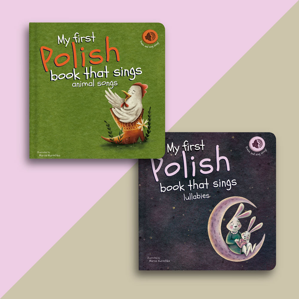 Set of 2 Polish Books that Sing