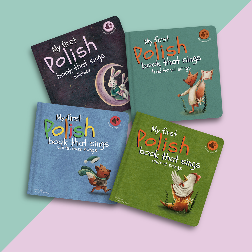 Pre-Order: Set of 4 Polish Books that Sing (Ships in early December)