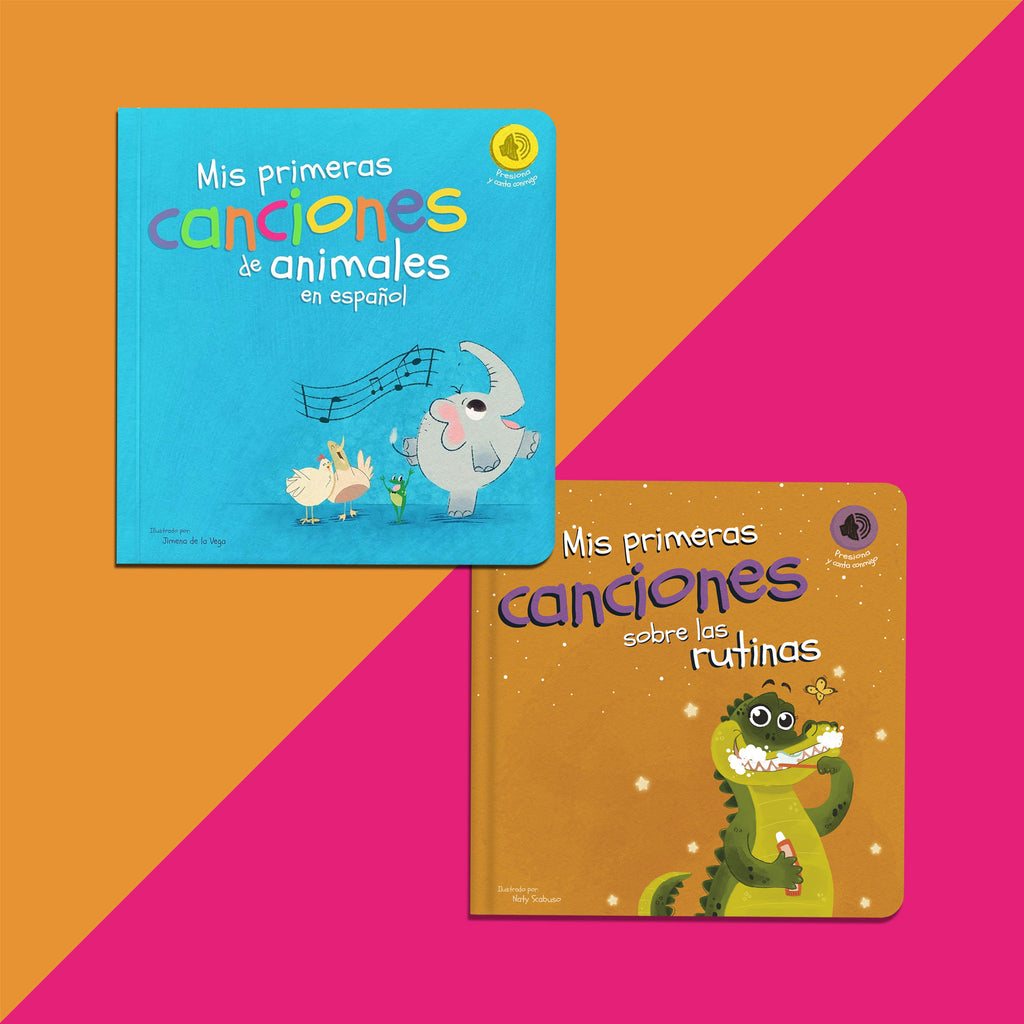 Set of 2 Spanish Books that Sing