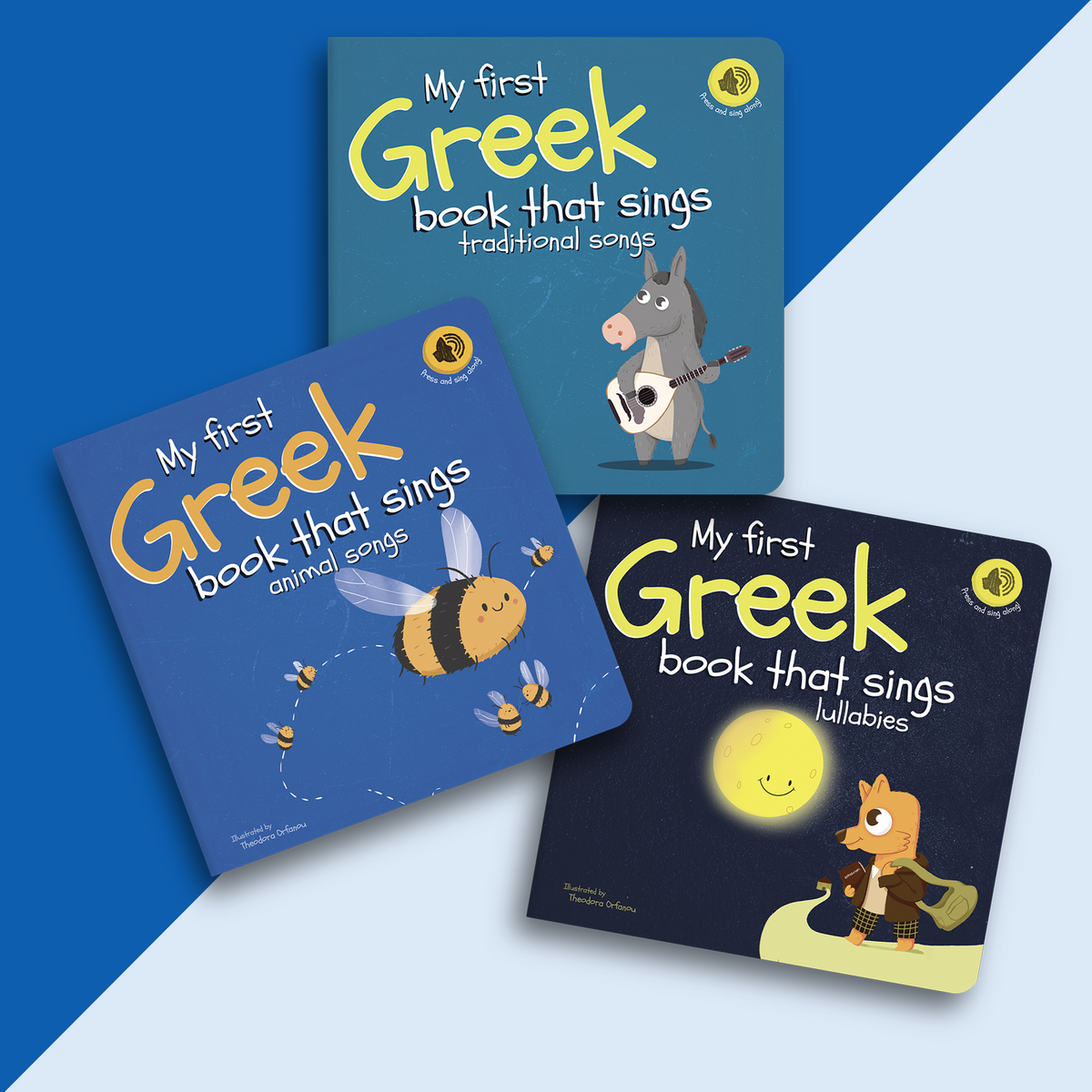 Set of 3 Greek Books that Sing (Pre-orders ship late August)