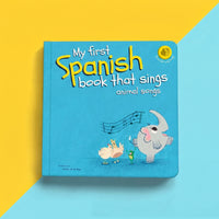 My First Spanish book that sings animal songs 1