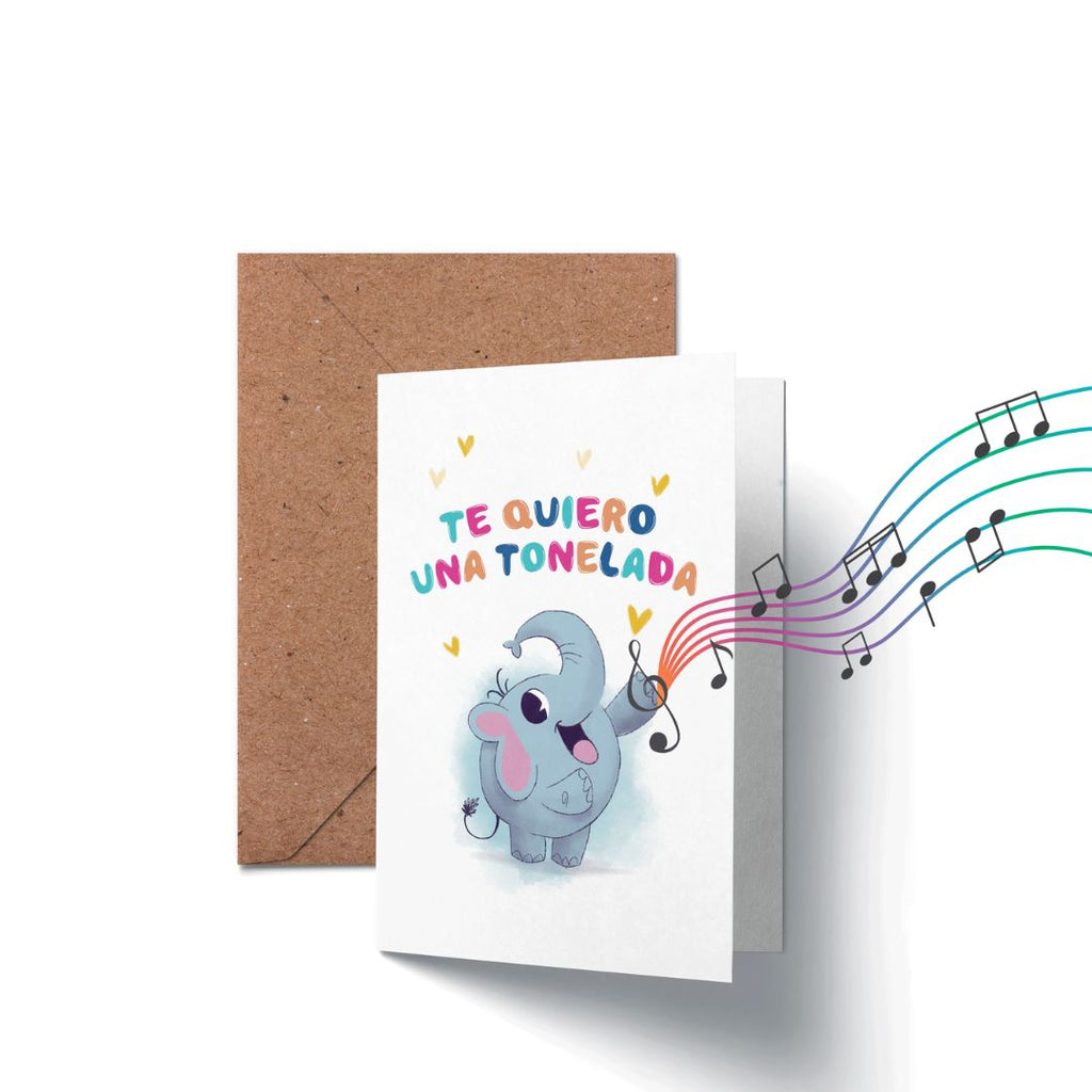 Spanish Just Because Card that Sings