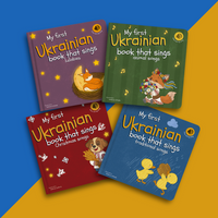 Set of 4 Ukrainian books that sing 1